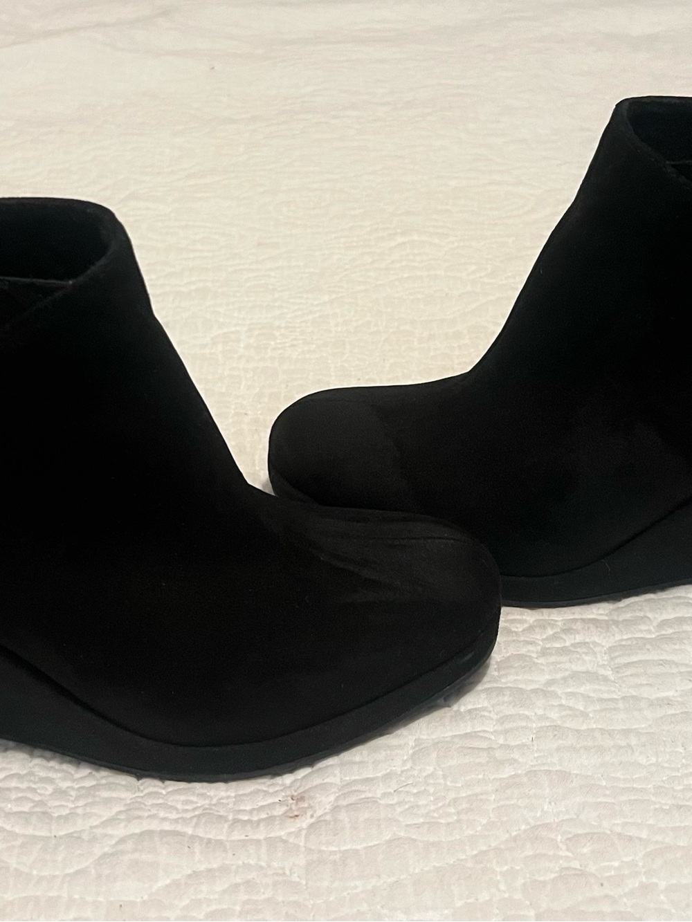 Rampage Black Suede Ankle Booties